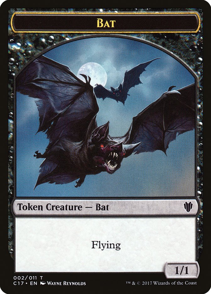 Bat // Vampire Double-sided Token [Commander 2017 Tokens] | Good Games Adelaide SA