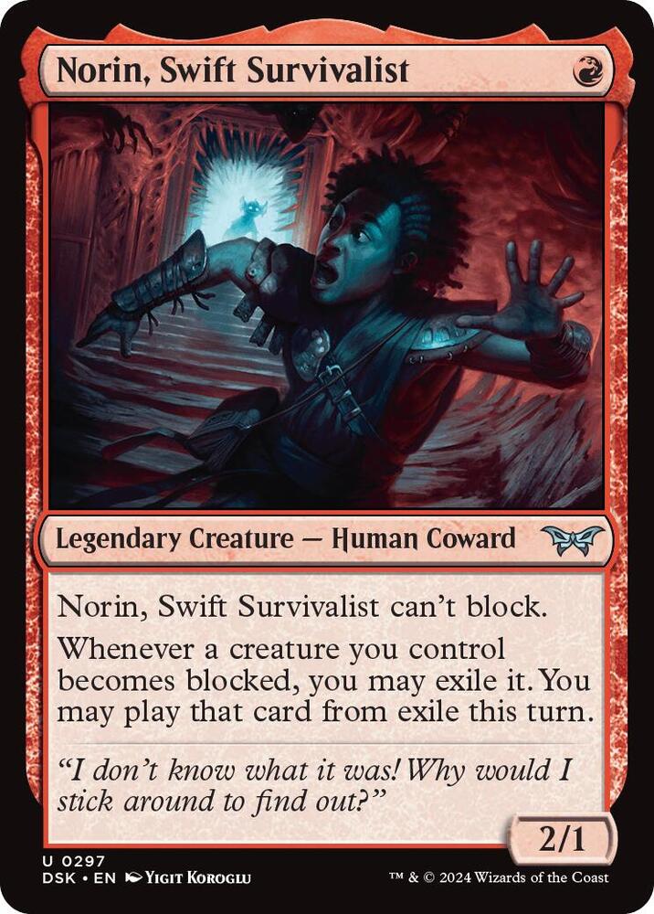 Norin, Swift Survivalist (Lurking Evil) 297 (Duskmourn: House of Horror)  | Good Games Adelaide SA