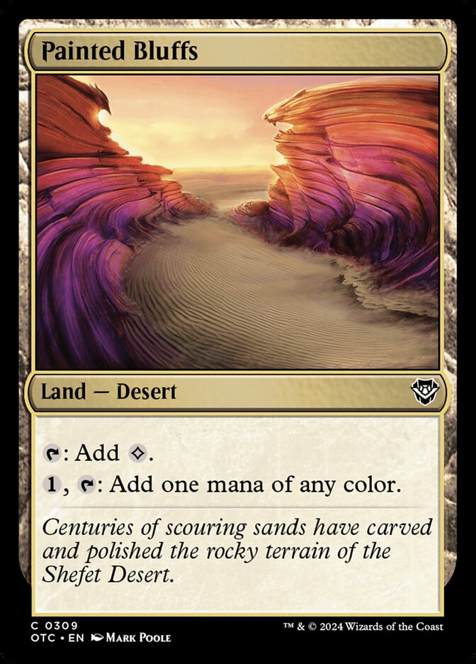 Painted Bluffs 309 (Commander: Outlaws of Thunder Junction)  | Good Games Adelaide SA