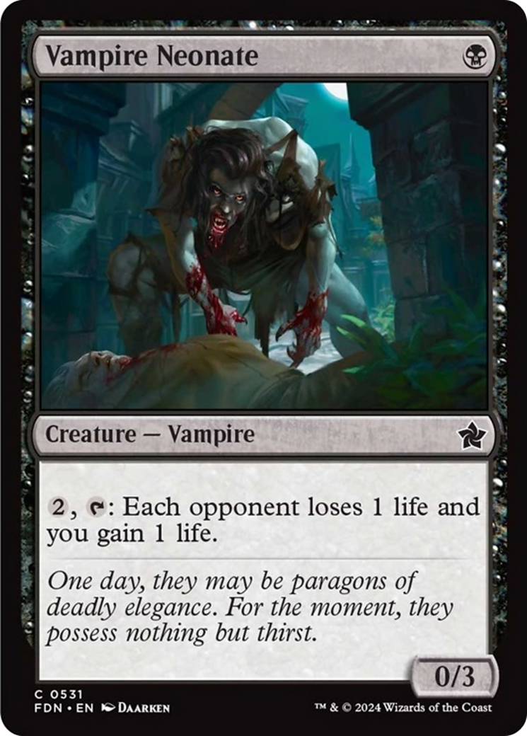 Vampire Neonate [Foundations] | Good Games Adelaide SA