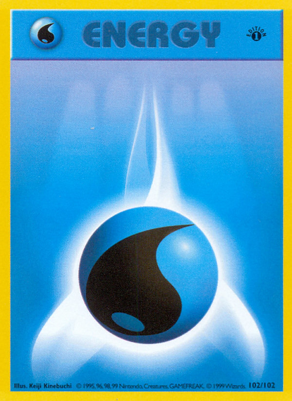 Water Energy (102/102) (Shadowless) [Base Set 1st Edition] | Good Games Adelaide SA