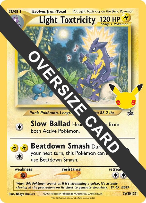 Light Toxtricity SWSH137 SWSH137 (Jumbo Cards)  | Good Games Adelaide SA