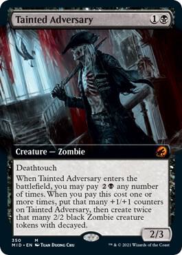 Tainted Adversary Extended Art 350 (Innistrad: Midnight Hunt)  | Good Games Adelaide SA