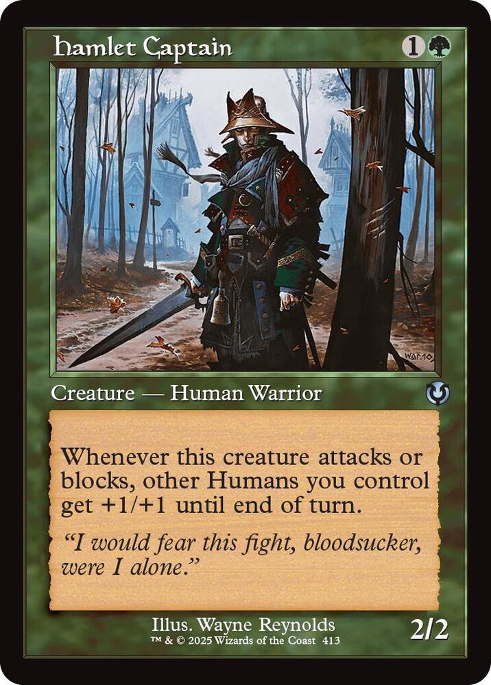 Hamlet Captain Retro Frame 413 (Innistrad Remastered)  - Foil | Good Games Adelaide SA