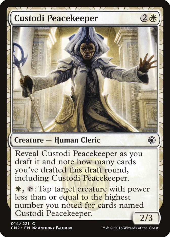 Custodi Peacekeeper 14 (Conspiracy: Take the Crown)  - Foil | Good Games Adelaide SA