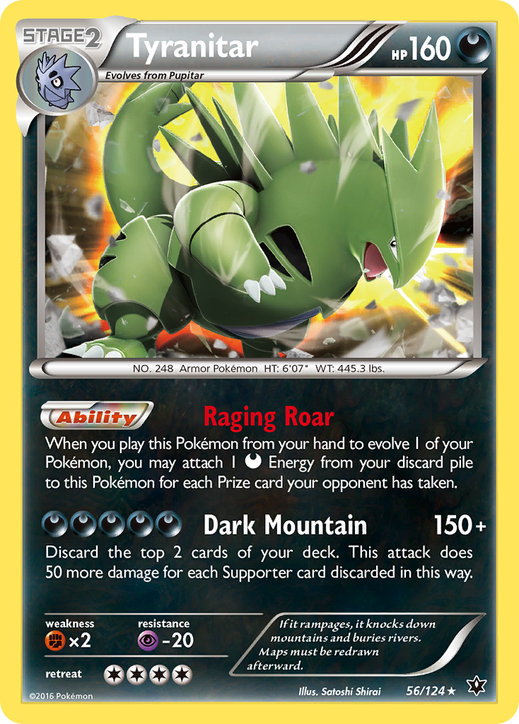Tyranitar (56/124) [XY: Fates Collide] | Good Games Adelaide SA