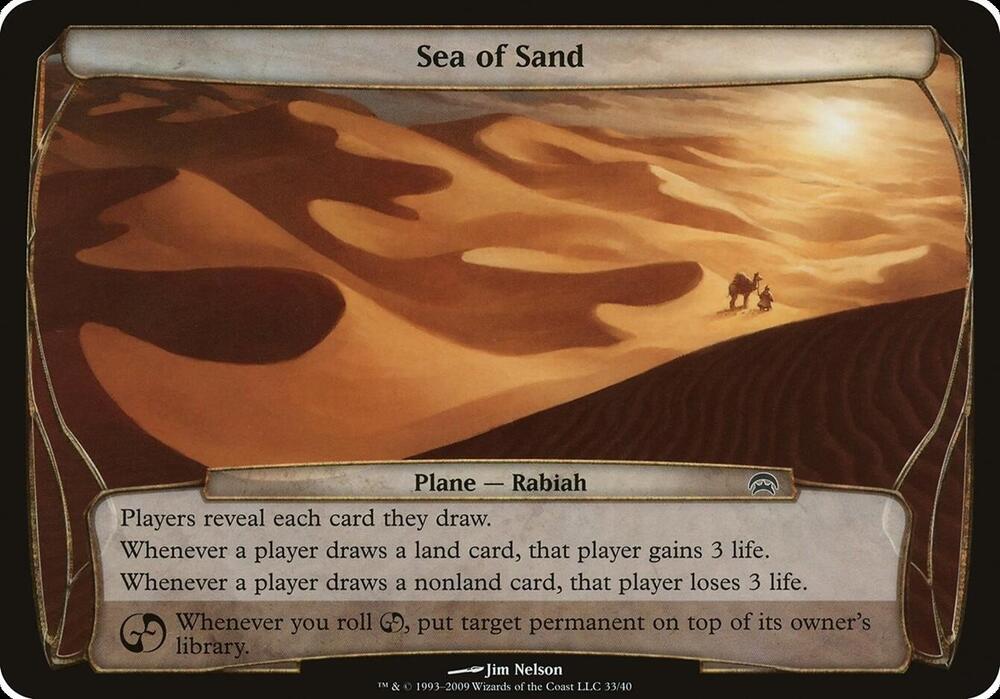 Sea of Sand Planechase  (Oversize Cards)  | Good Games Adelaide SA