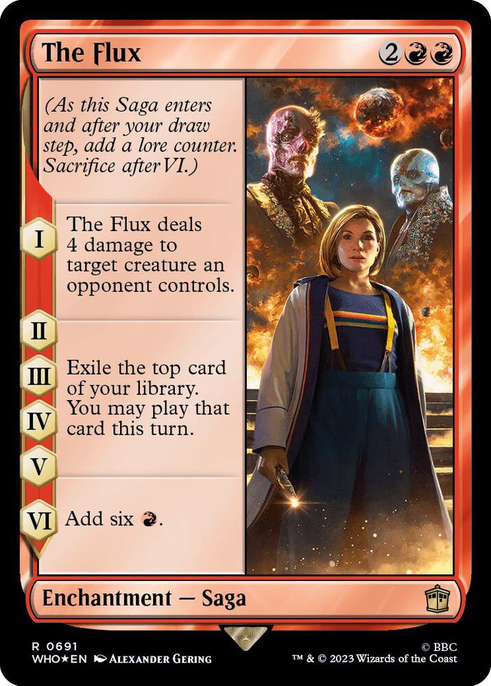 The Flux 691 (Universes Beyond: Doctor Who)  - Foil | Good Games Adelaide SA
