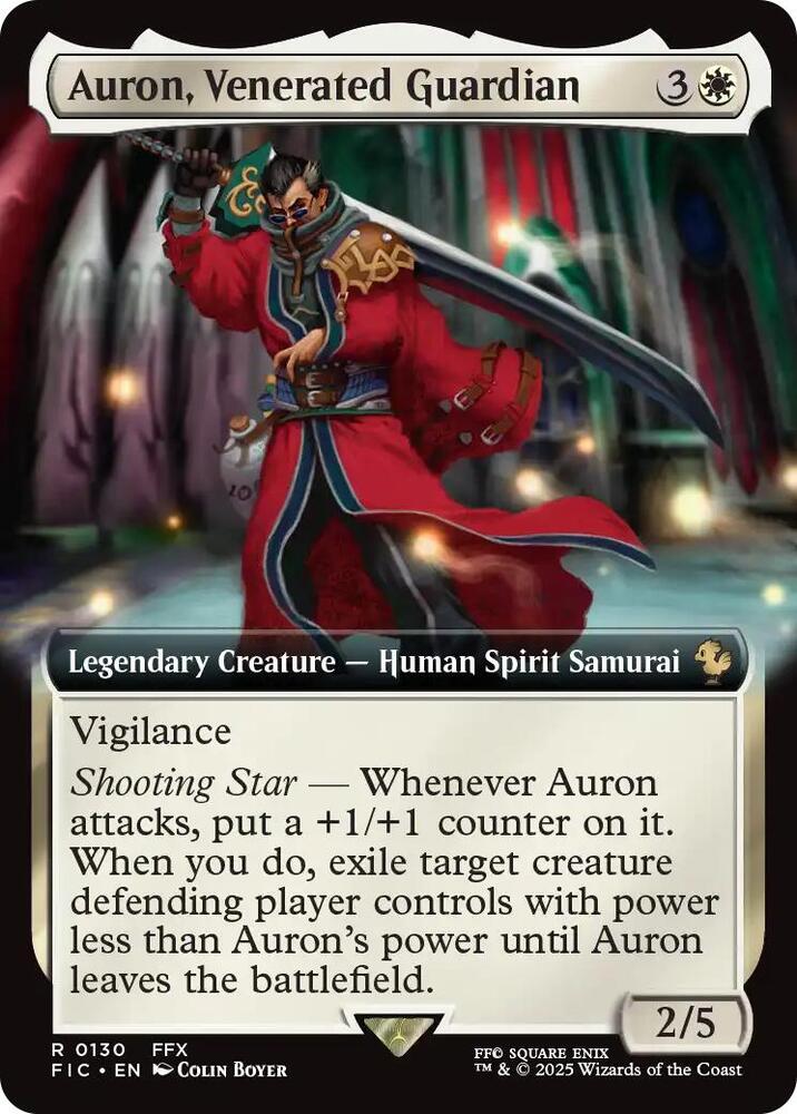 Auron Venerated Guardian 130 (Commander: FINAL FANTASY)  - Foil | Good Games Adelaide SA