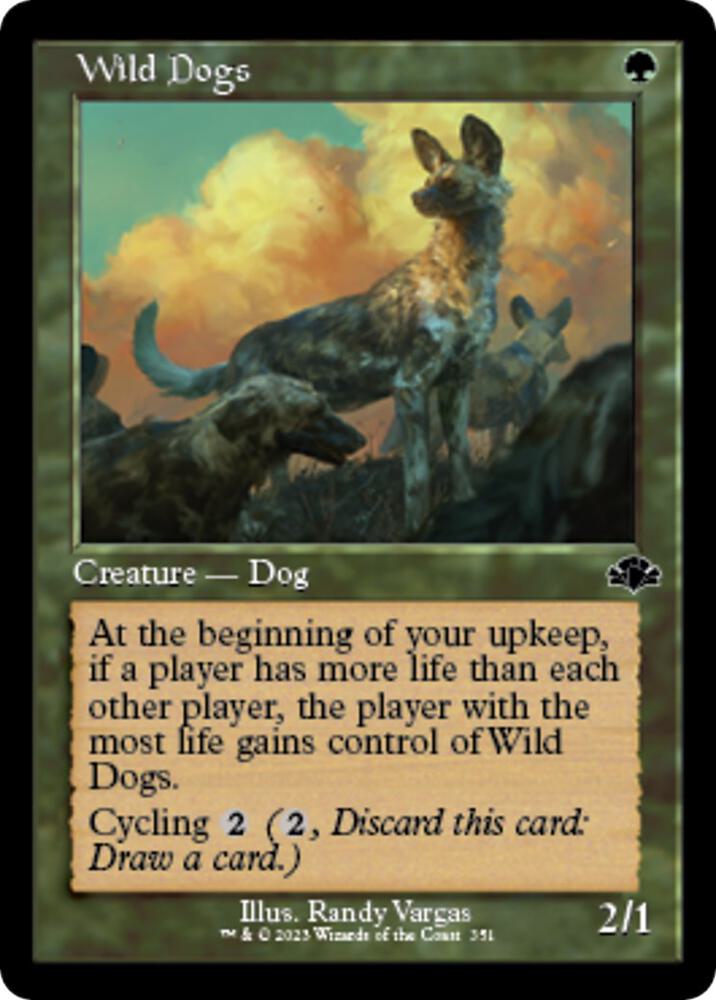 Wild Dogs Retro Frame 351 (Dominaria Remastered)  | Good Games Adelaide SA