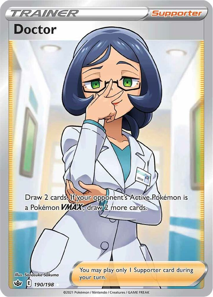 Doctor Full Art 190/198 (SWSH06: Chilling Reign)  - Holofoil | Good Games Adelaide SA