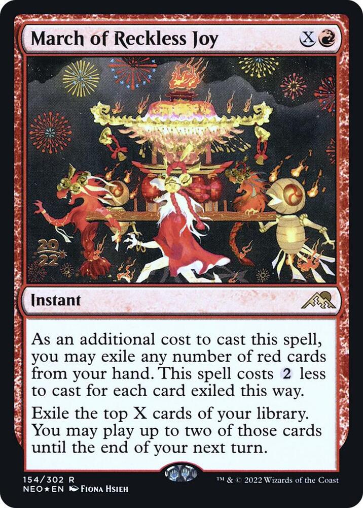 March of Reckless Joy 154 (Prerelease Cards)  - Foil | Good Games Adelaide SA