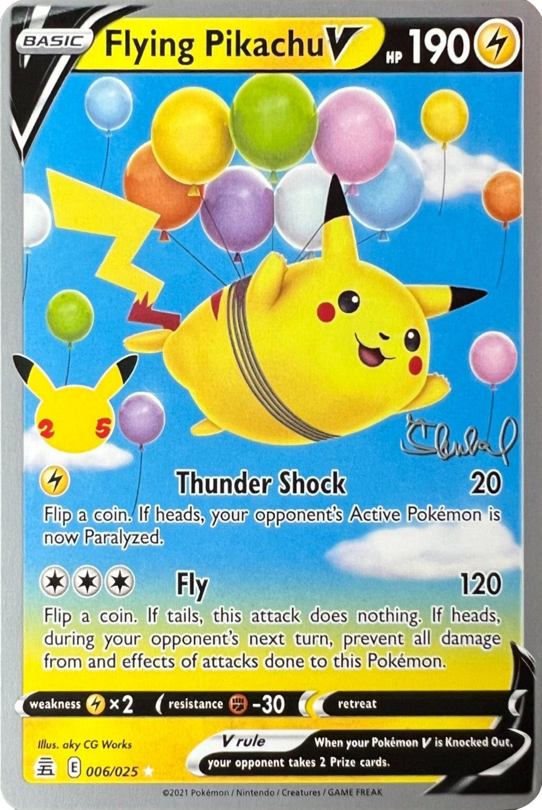 Flying Pikachu V (006/025) (ADP - Ondrej Skubal) [World Championships 2022] | Good Games Adelaide SA