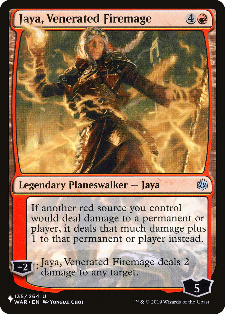 Jaya, Venerated Firemage [The List Reprints] | Good Games Adelaide SA