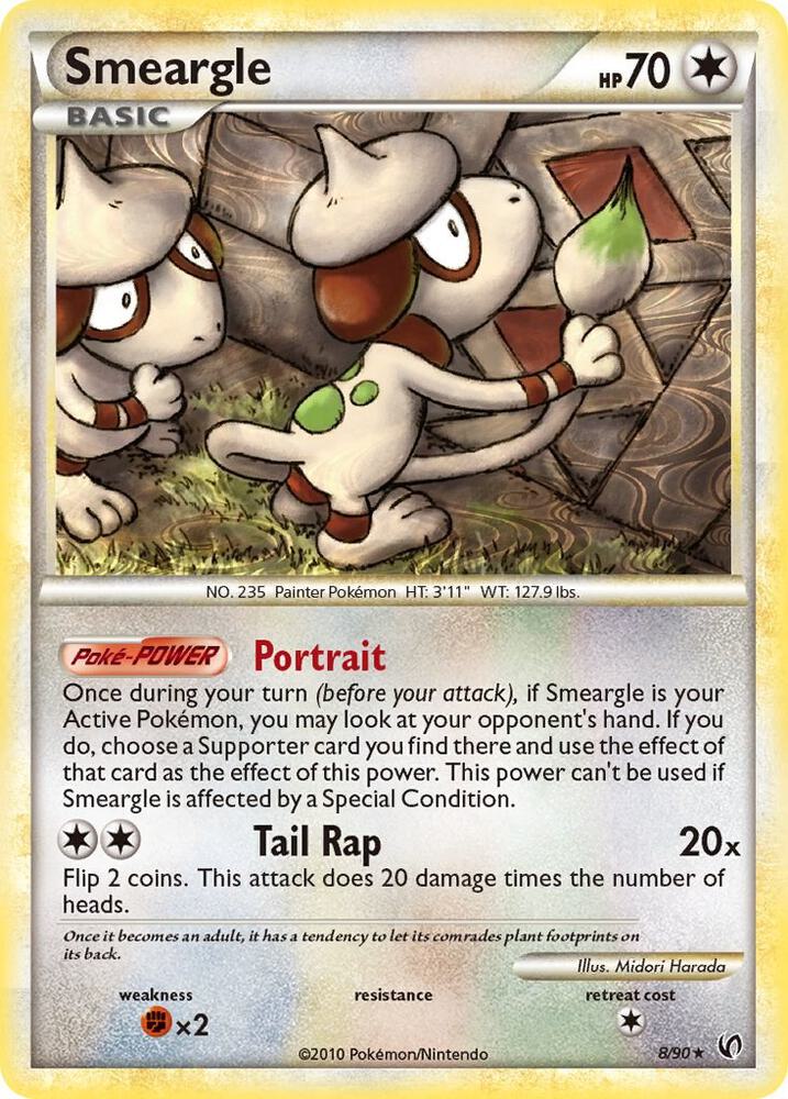 Smeargle 8/90 (Undaunted)  - Reverse Holofoil | Good Games Adelaide SA