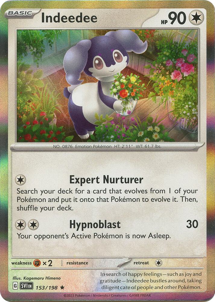 Indeedee 153/198 (SV01: Scarlet & Violet Base Set)  - Holofoil | Good Games Adelaide SA