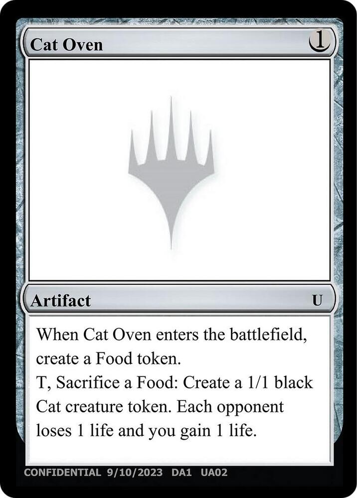 Cat Oven  (Un-Known Event Playtest Cards)  | Good Games Adelaide SA