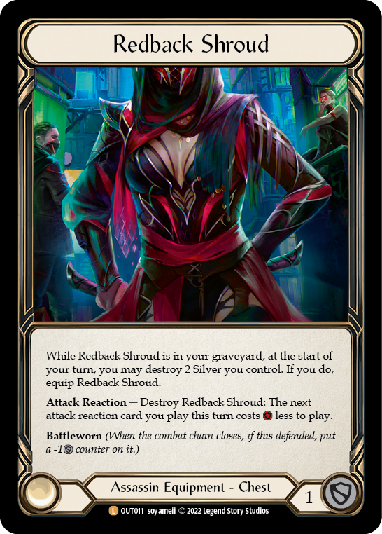 Redback Shroud [OUT011] (Outsiders)  Cold Foil | Good Games Adelaide SA