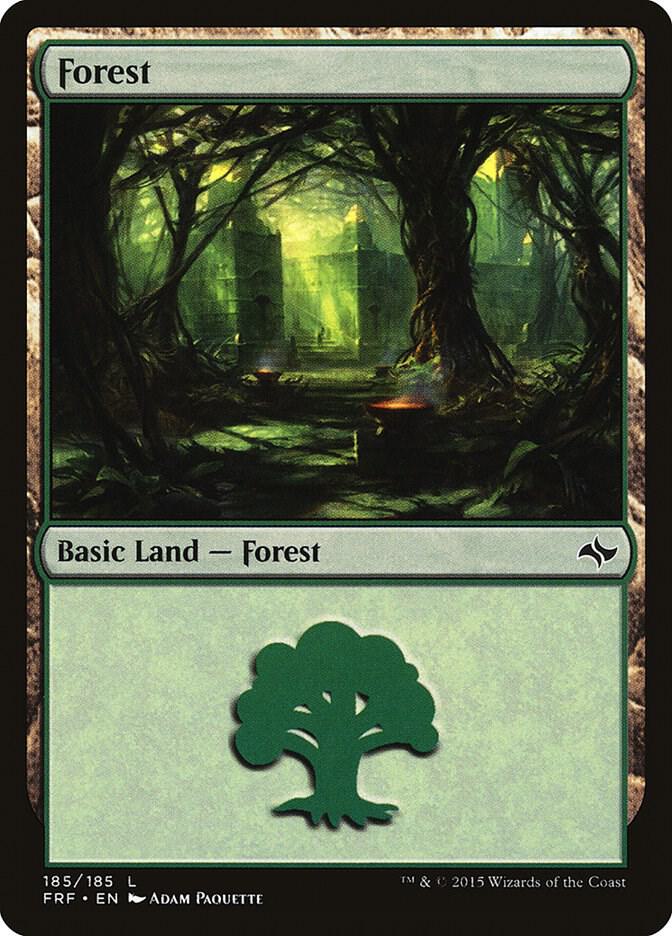 Forest 185/185 (Fate Reforged)  - Foil | Good Games Adelaide SA