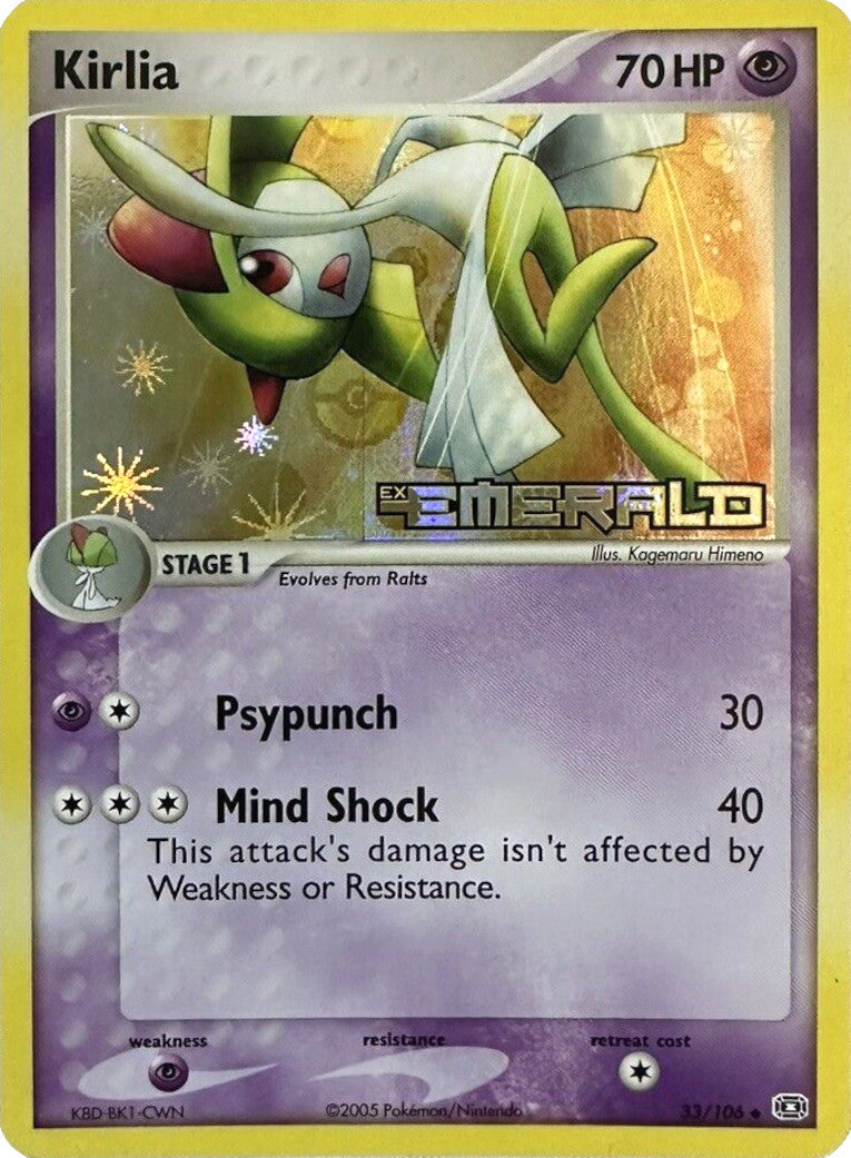 Kirlia (33/106) (Stamped) [EX: Emerald] | Good Games Adelaide SA