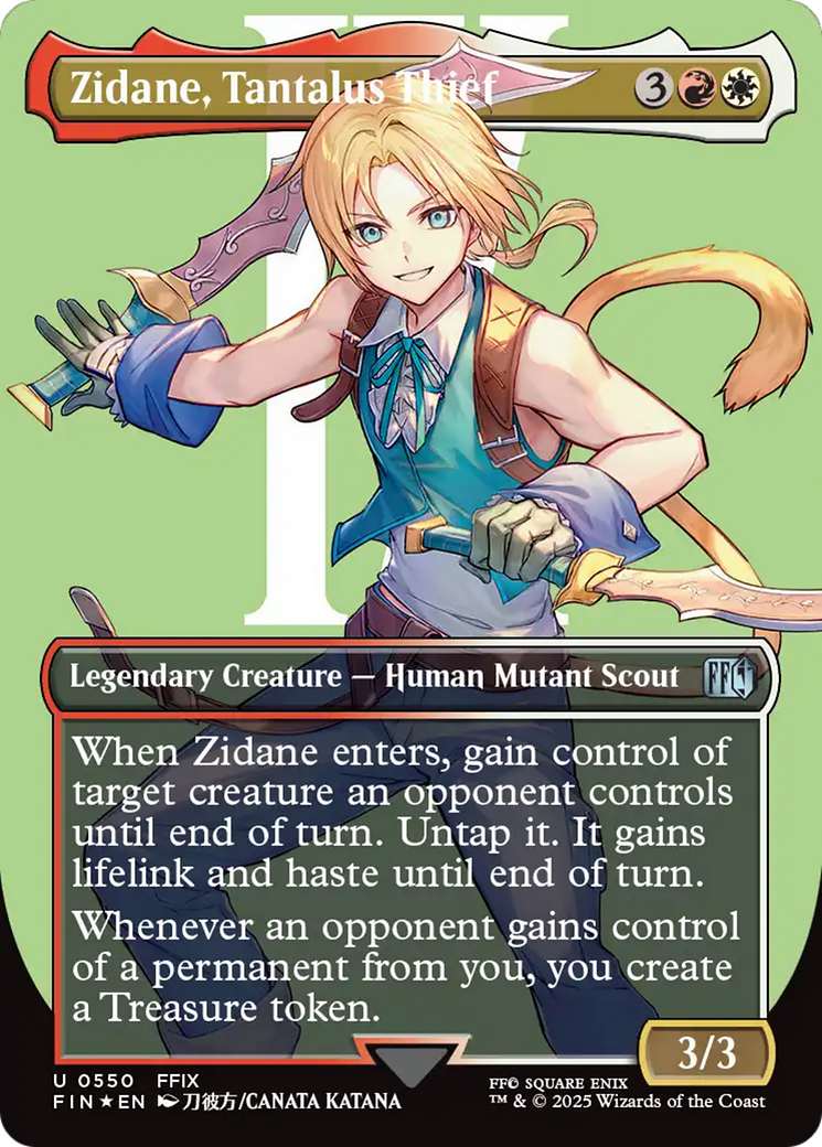 Zidane, Tantalus Thief (Borderless) (Surge Foil) [FINAL FANTASY] | Good Games Adelaide SA