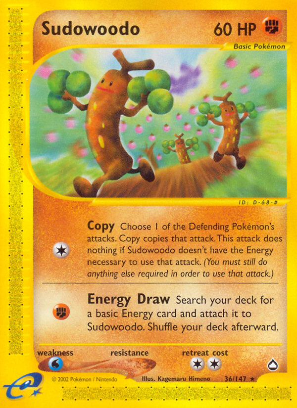 Sudowoodo (36/147) [Aquapolis] | Good Games Adelaide SA