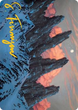 Mountain 59 81 Art Card Gold Stamped Signature 59 (Art Series: Adventures in the Forgotten Realms)  | Good Games Adelaide SA