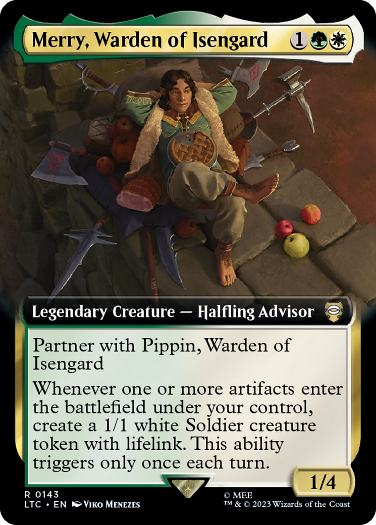 Merry, Warden of Isengard (Extended Art) [The Lord of the Rings: Tales of Middle-Earth Commander] | Good Games Adelaide SA