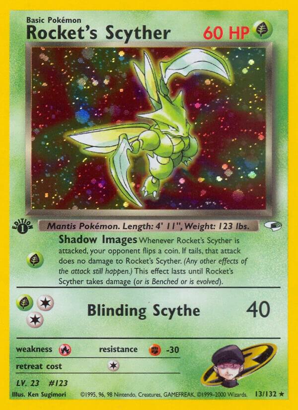 Rockets Scyther 013/132 (Gym Heroes)  - Unlimited Holofoil | Good Games Adelaide SA