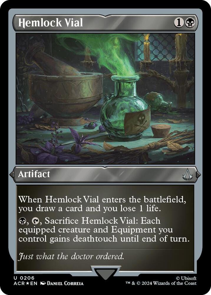 Hemlock Vial 206 (Universes Beyond: Assassin's Creed)  - Foil | Good Games Adelaide SA