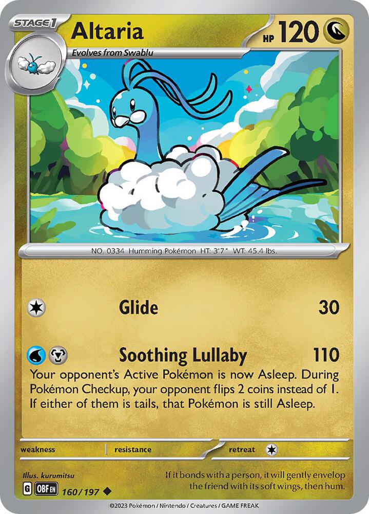 Altaria 160/197 (SV03: Obsidian Flames)  | Good Games Adelaide SA