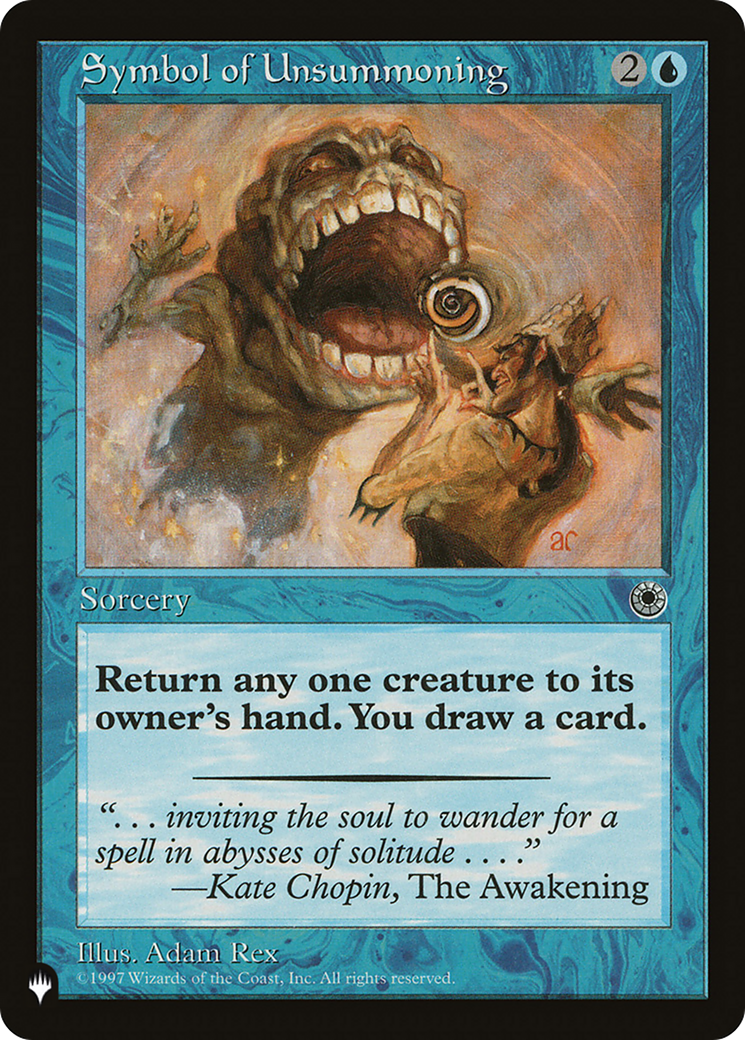 Symbol of Unsummoning [The List Reprints] | Good Games Adelaide SA