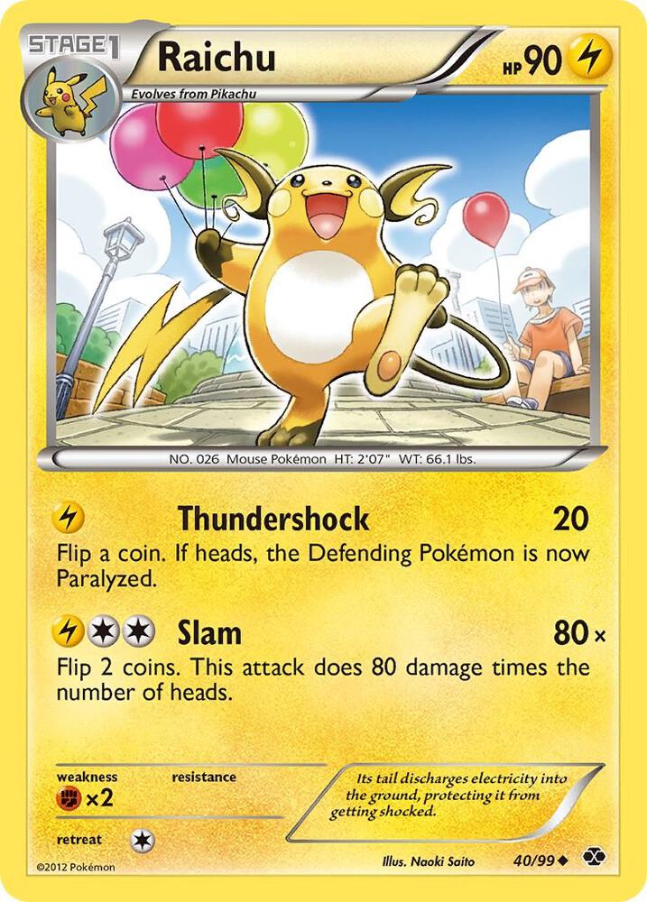 Raichu 40/99 (Next Destinies)  | Good Games Adelaide SA