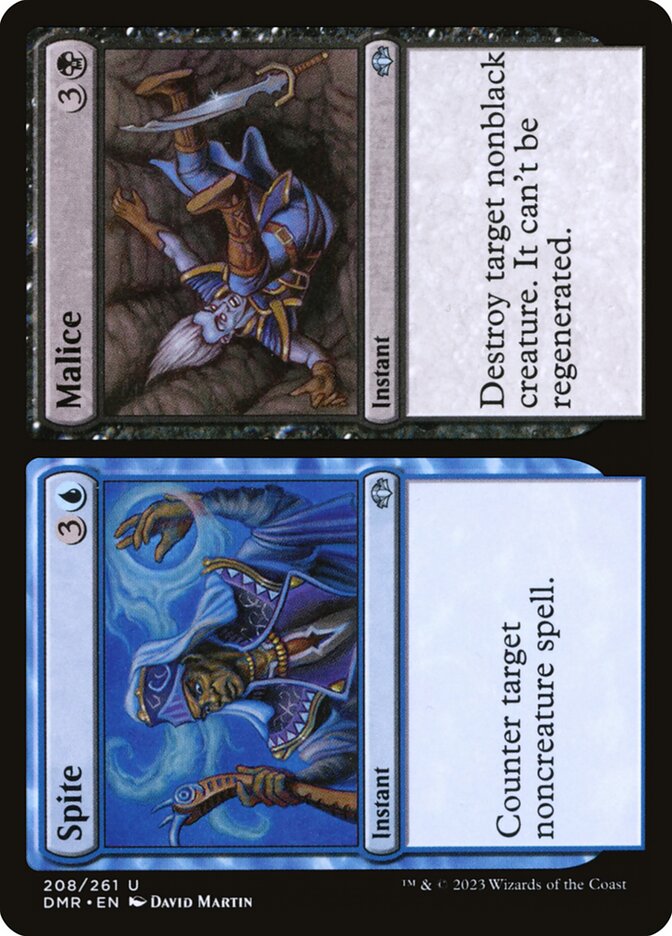 Spite // Malice 208 (Dominaria Remastered)  - Foil | Good Games Adelaide SA