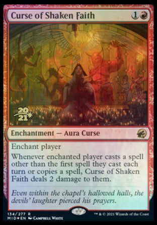 Curse of Shaken Faith [Innistrad: Midnight Hunt Prerelease Promos] | Good Games Adelaide SA