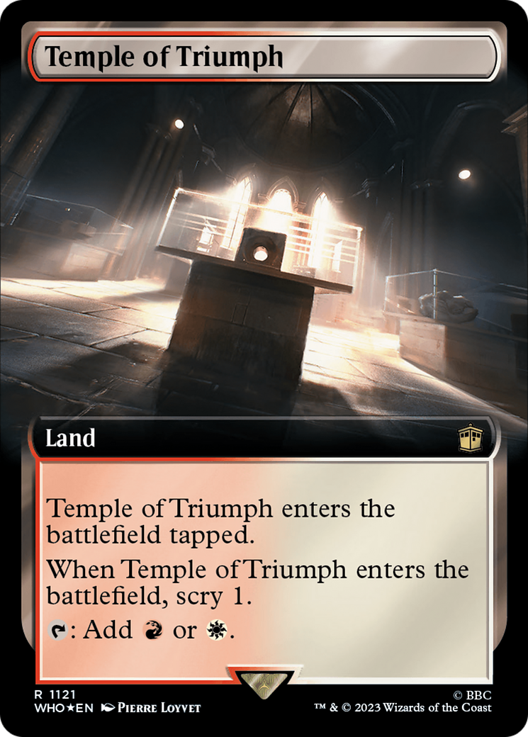 Temple of Triumph (Extended Art) (Surge Foil) [Doctor Who] | Good Games Adelaide SA