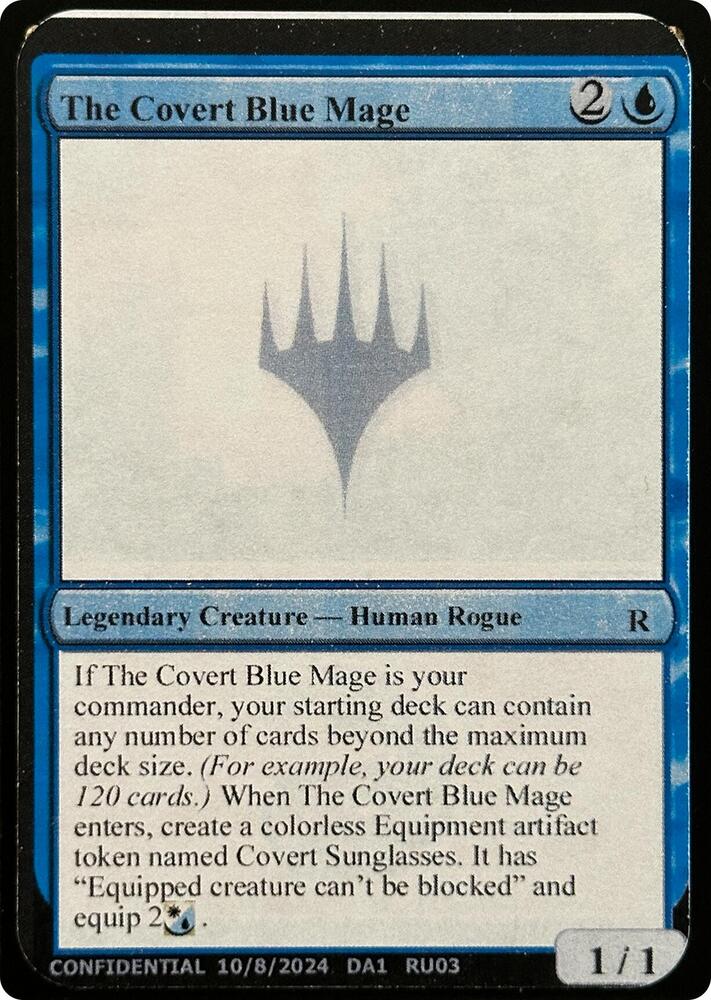 The Covert Blue Mage  (Un-Known Event Playtest Cards)  | Good Games Adelaide SA