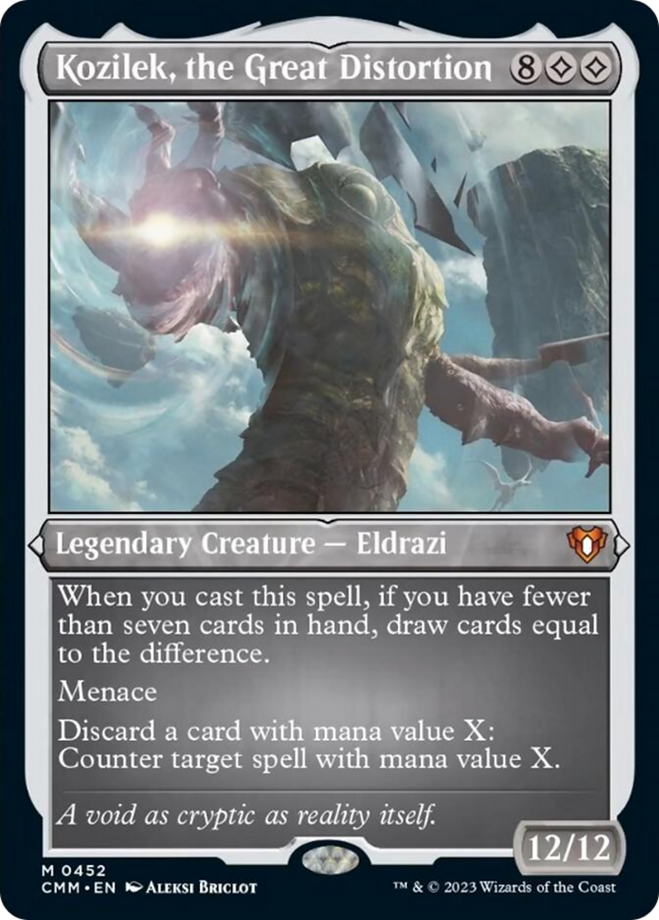 Kozilek, the Great Distortion (Foil Etched) [Commander Masters] | Good Games Adelaide SA