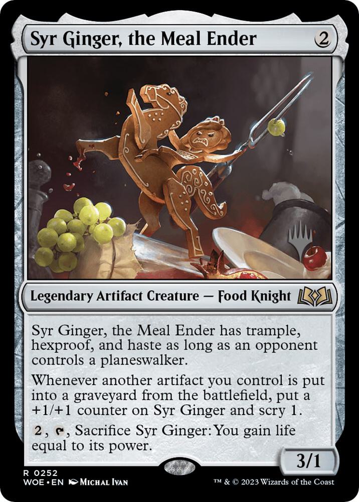 Syr Ginger the Meal Ender 252 (Promo Pack: Wilds of Eldraine)  - Foil | Good Games Adelaide SA
