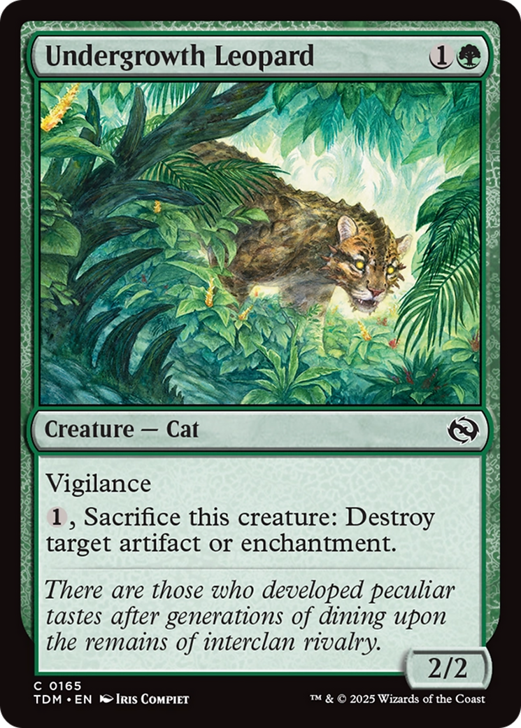 Undergrowth Leopard [Tarkir: Dragonstorm] | Good Games Adelaide SA