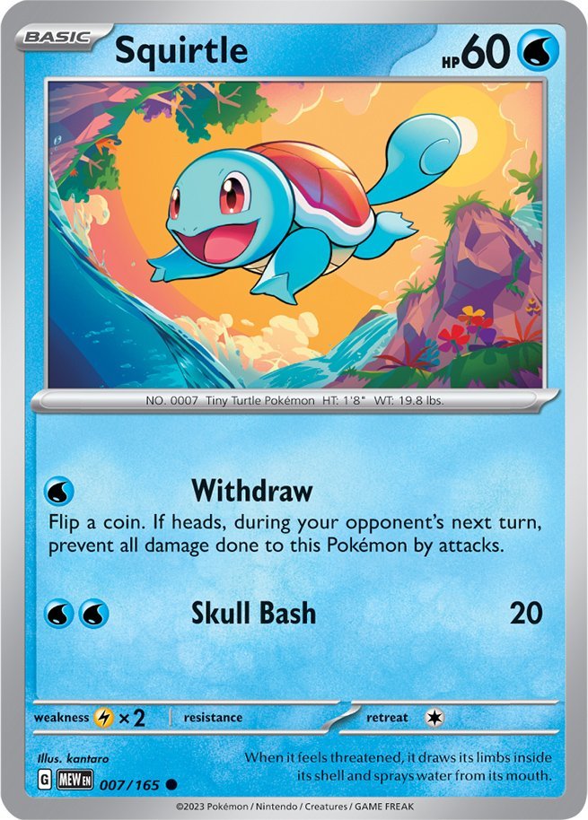 Squirtle (007/165) [Scarlet & Violet: 151] | Good Games Adelaide SA