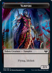 Blood // Vampire (007) Double-sided Token [Innistrad: Crimson Vow Tokens] | Good Games Adelaide SA