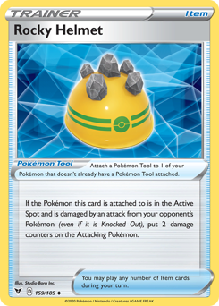 Rocky Helmet (159/185) [Sword & Shield: Vivid Voltage] | Good Games Adelaide SA