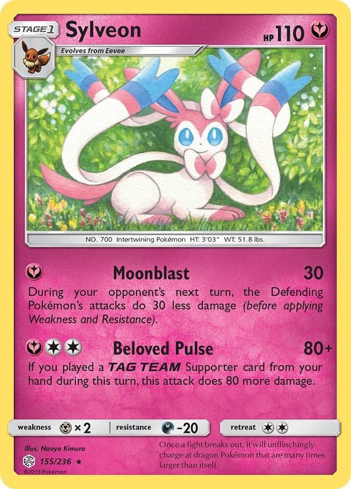 Sylveon 155/236 (SM - Cosmic Eclipse)  | Good Games Adelaide SA