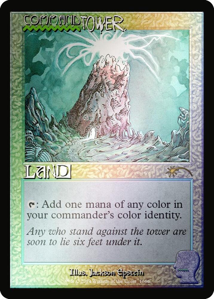 Command Tower 1666 Rainbow Foil 1666 (Secret Lair Drop Series)  - Foil | Good Games Adelaide SA