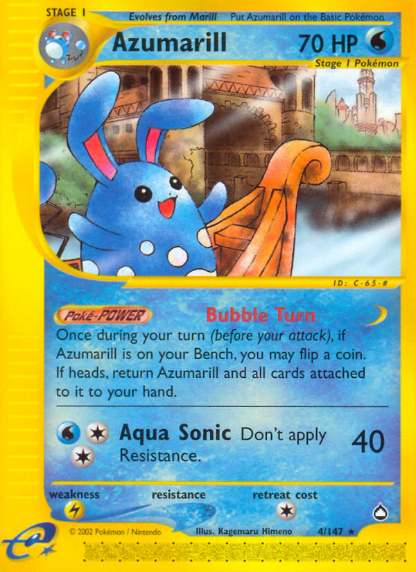 Azumarill (4/147) [Aquapolis] | Good Games Adelaide SA
