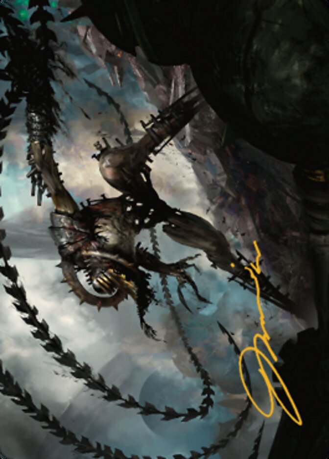 Razorlash Transmogrant Art Card (Gold-Stamped Signature) [The Brothers' War Art Series] | Good Games Adelaide SA