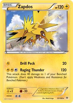 Zapdos 23 108 XY Roaring Skies 023/108 (Deck Exclusives)  - Holofoil | Good Games Adelaide SA