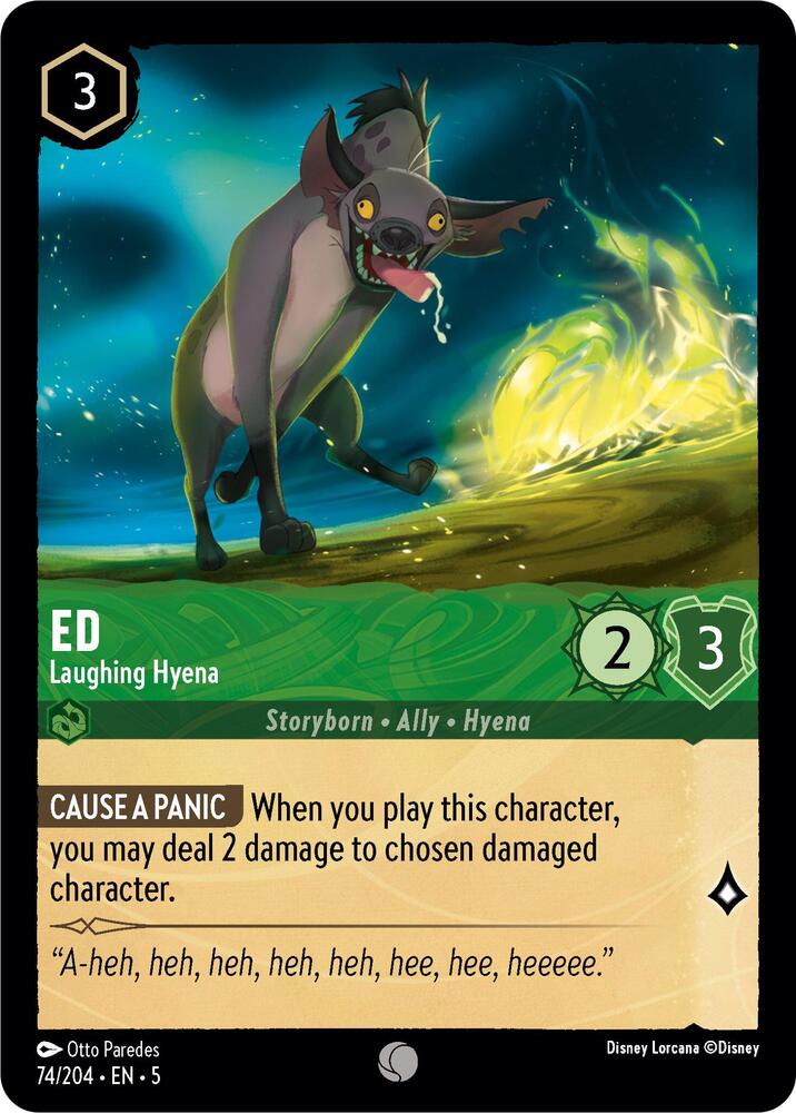 Ed Laughing Hyena 74/204 (Shimmering Skies)  | Good Games Adelaide SA
