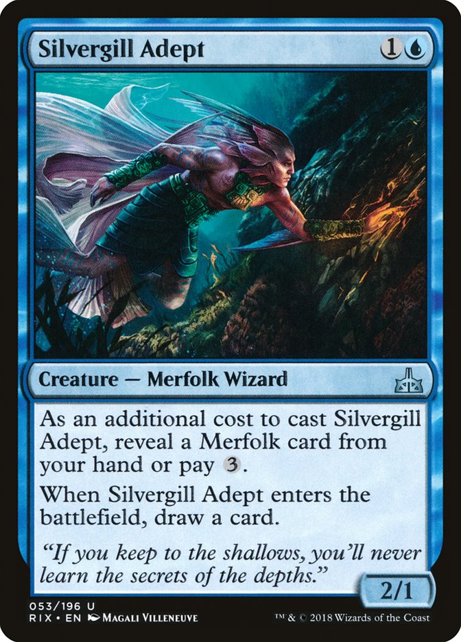 Silvergill Adept 53 (Rivals of Ixalan)  | Good Games Adelaide SA